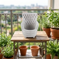 Vente en gros de pots de fleurs en béton personnalisés pour plantes d'extérieur, pots à succulentes, pots à bonsaï