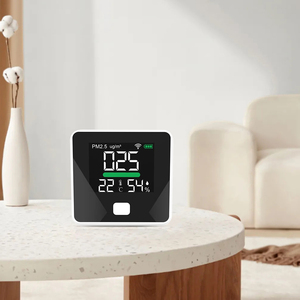 Detektor <span class=keywords><strong>PM2.5</strong></span> Monitor kualitas udara isi ulang presisi tinggi 4-in-1 dengan Sensor Laser TUYA interkoneksi seluler WIFI - Product Image 3