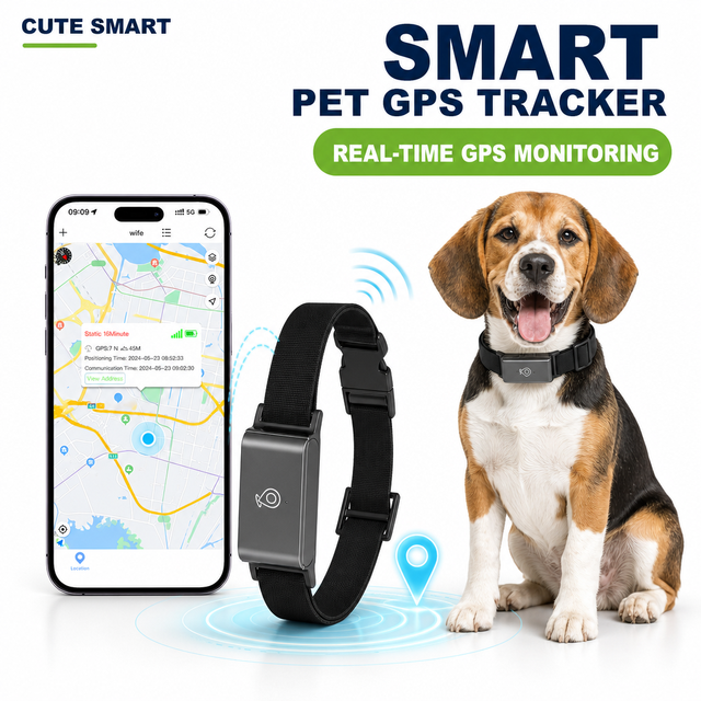 Factory Direct Sales Smart GPS Pet Tracker Collar for Cats and Dogs Real-Time Location Tracking Anti-Lost Device Collar OEM&ODM