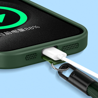 Lanière universelle pour téléphone portable Corde de dragonne courte rotative avec attache de téléphone Clip de patch Anti-perte Bracelet Corde