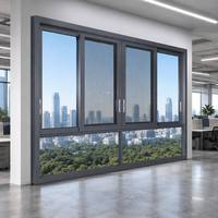 Ventanas Corredizas Horizontales de Aleación de Aluminio de Alta Calidad, Insonorizadas, con Mosquitera Plegable de Acero Inoxidable para Sala de Estar