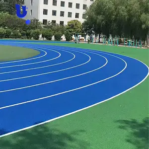 Tapis athlétisme piste de course étanche préfabriqué athlétique en caoutchouc piste de course pour l'usine