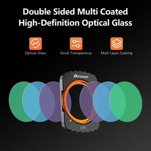 Aamzear Ensemble de filtres ND CPL 5 en 1 Kit de filtres d'objectif de remplacement pour vlog de voyage Accessoires pour appareil photo pour DJI OSMO Pocket 3 - Product Image 6