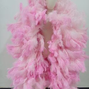 Énorme boa en plumes d'autruche épaisses, 3m 3.5m, teint, pour spectacle de danse, performance scénique, fête - Product Image 1