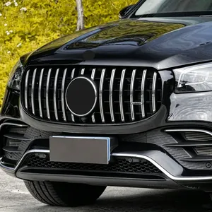 Grilles de pare-chocs avant pour Mercedes Benz GLS400 GLS450 X167 2020-2023, couvercle inférieur en maille, accessoires de tuning automobile - Product Image 5