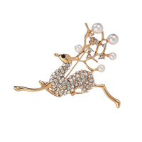 Broche haut de gamme sensation Niche lumière luxe costume noeud papillon strass Corsage alliage argent plaqué Style créatif vêtements accessoires