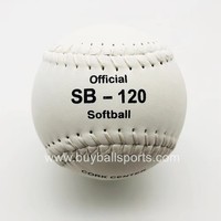 TG-White Composite Leather Tamanaco SB-120 avec noyau en liège, balle de softball Pelota De SB-120I