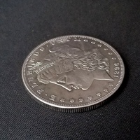 Moneda de Dólar Morgan Antigua de EE. UU. de 26 g, Réplica de Moneda de Plata de la Libertad de Morgan, Dinero Antiguo de EE. UU.