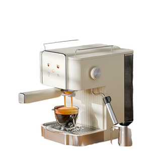 Machine à expresso semi-automatique 15 bars 1300W en acier inoxydable, cafetière domestique avec réservoir d'eau de 1,8L et fonctionnement facile - Product Image 1