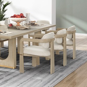 [Entrepôt USA] Ensemble <span class=keywords><strong>de</strong></span> <span class=keywords><strong>salle</strong></span> <span class=keywords><strong>à</strong></span> <span class=keywords><strong>manger</strong></span> <span class=keywords><strong>moderne</strong></span> en chêne 9 pièces <span class=keywords><strong>avec</strong></span> <span class=keywords><strong>table</strong></span> <span class=keywords><strong>à</strong></span> extension et chaises, expédition nationale aux États-Unis, MOQ : 1 ensemble - Product Image 3