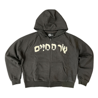Sweat à capuche pour homme OEM, hiver, écologique, coupe-vent, imprimé par transfert thermique, col rembourré, tissé en polyester/coton, longueur standard