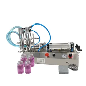 10-100 ml semi automatic 2 heads oil perfume liquid filling machine for beverage cosmetics industry