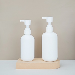 Hot Sale 200 300ml 500ml Custom Screen Printing Facial Cleanser Packing White HDPE <b>Bottle</b> <b>Pump</b> <b>Bottles</b> - Product Image 5