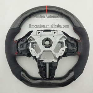 พวงมาลัยรถยนต์อินฟินิตี้ Q50 ลายคาร์บอนไฟเบอร์อัลคันทาร่าสีแดง ลดราคาพิเศษ ขายส่ง - Product Image 2