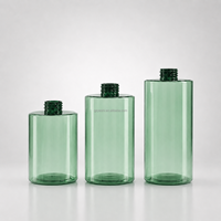 Bouteille de luxe en plastique PET personnalisable (500ML, 600ML, 750ML) avec pompe pour shampoing, lotion, nettoyant corps et visage, gel douche, savon liquide