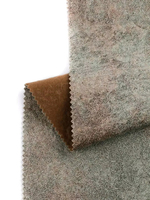 Sinovel Heimtextilien Günstiger Polsterstoff Bedruckter Geprägter Bonded Fleece Velboa Velours Samtstoff mit Rückseite für Sofas