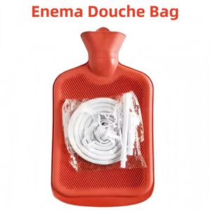 ชุดถุงสวนทวารหนักซิลิโคนขนาด 2 ลิตร ใช้ซ้ำได้ สำหรับใช้ในบ้าน พร้อมสายและหัวฉีด สีฟ้า สีแดง - Product Image 5