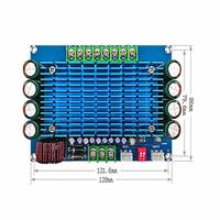 Carte d'amplificateur de puissance à quatre canaux XH-M180 TDA7850, carte d'amplificateur audio haute puissance 12V 50W*4 pour autoradio