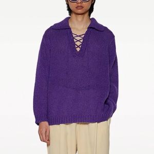 Suéteres Vintage de alta calidad personalizados para mujer, suéteres de punto con cuello en V, jerséis de manga larga, suéteres de mujer - Product Image 1