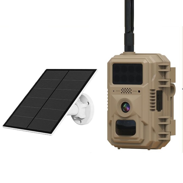 4G LTE Cellular Trail Cameras with Live Streaming Game Camera Built-in SIM Card with Motion Activated Solar Trail Camera