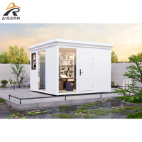 Maisonnette modulaire préfabriquée ronde en aluminium, étanche, écologique, mobile, design moderne, à construire soi-même