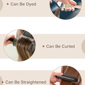 Extensiones de Cabello con Queratina Brasileña Pre-Adheridas FH I Tip # Extensiones de Cabello Ruso con Punta I, 60 Cabellos Alineados, Doble Trama - Product Image 4