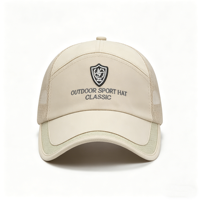 Gorra de béisbol de malla de secado rápido para hombre, con parche bordado, para deportes al aire libre, estilo clásico, ajustable, transpirable, protección solar