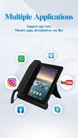 4G Android 13 8 pouces HD appel vidéo écran tactile Split Design combiné magnétique tablette WiFi SIM bureau fixe téléphone sans fil HA06