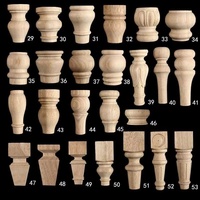 Tailai bois massif sculpté poteau lit main courante classique colonnes romaines tête de poteau pieds de meubles pour armoire Table pieds canapé pieds
