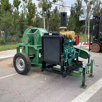 Broyeur de bois à double arbre de 60 CV, alimenté au diesel, pour usage domestique, broyeur de déchets de bois, broyeur de sciure de bois, prix du broyeur de bois