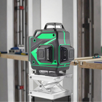 Niveau laser croisé vertical horizontal à 360 ° à nivellement automatique 3D super puissant 8/12/16 lignes de faisceau vert pour usage industriel