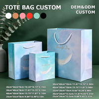 Bolsa de Papel Ecológica Reutilizable de Cartulina Blanca con Logotipo y Color Personalizados para Ropa, Boutique, Compras Diarias y Empaquetado