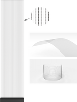 Écran LED transparent ultra-fin P3.75 P5, prix d'usine, affichage auto-adhésif pour centre commercial, ascenseur, vitre, mur