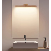 Lampe murale à support magnétique à piles rechargeables Rotation à 180 degrés Miroir portable Lumière de remplissage pour la maison et la salle de bain