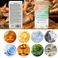 Masque facial hydratant et éclaircissant coréen personnalisé à marque privée, masque de nuit mixte pour le soin de la peau
