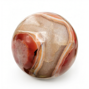 Esfera/bola de piedra de ágata de fuego espléndida - Energía/Reiki/Cristaloterapia - 2.5 pulgadas (6.25 cm) de diámetro y 300 gramos - UNA PIEZA - Product Image 2