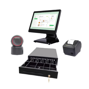 Terminal de Caja Todo en Uno con Pantalla Táctil Simple o Doble de 15.6 Pulgadas, Caja Registradora, Sistemas de Venta Minorista RFID NFC Fuera de Línea RS - Product Image 1