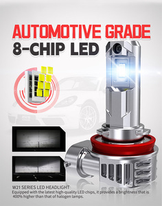 Xenplus sáng tự động chiếu sáng 5000LM 40W 6500K không quạt 1:1 Halogen Kích thước 9004 HB2 H4 H1 H13 Led Xe Máy Xe hơi đèn pha Bóng đèn - Product Image 4