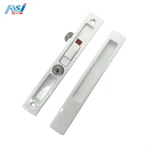 Aluminum And Zinc Double Side Sliding Door Lock With Iron Key For Aluminum Door Or Window