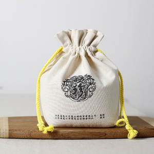Eco Friendly Personalized Customized logo Organic Cotton Canvas Pouch Jewelry Gift Drawstring <b>Bags</b> - Product Image 5