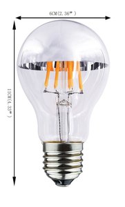 Espejo <span class=keywords><strong>A60</strong></span>, medio cromo, regulable, luz LED <span class=keywords><strong>A60</strong></span>, <span class=keywords><strong>E27</strong></span> - Product Image 2