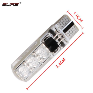 Eurs <span class=keywords><strong>T10</strong></span> 5050 6SMD 6500K 12V <span class=keywords><strong>RGB</strong></span> kiểm soát <span class=keywords><strong>T10</strong></span> CANBUS dẫn ánh sáng bóng đèn 5W Điện mới tự động hệ thống điện dừng giải phóng mặt bằng đèn - Product Image 2