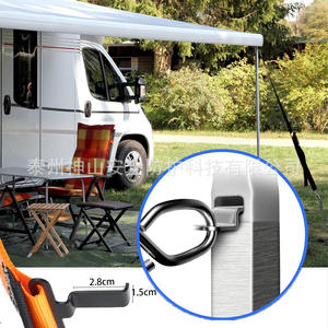 Piquet de tente Mount Kailash B15 couleur orange, kit de fixation pour auvent de camping-car et camping en extérieur avec sangle - Product Image 1