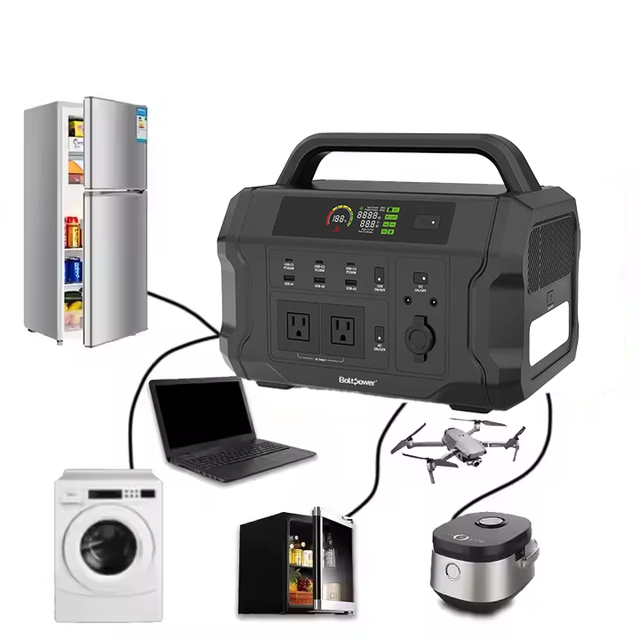 1200W Portable Power Station LiFePO4 Battery 2400W Peak Solar Generator Fast Charging Backup Power Car Flashlight Jump Starter