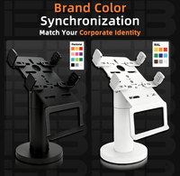 Soporte de Escritorio para Punto de Venta PS-10, de Acero al Carbono, Inclinación y Giro Ajustables, Personalizable con Logotipo, Altura y Anchura OEM