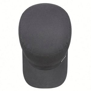 Design Custom logo Solid Color Flat Top <b>Hat</b> Outdoor Activity Sports Casual <b>Hat</b> - Product Image 3