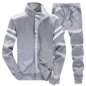 Mens Wear Set Custom Logo Polyester Cotton Slim Fit <b>Pant</b> Jogger <b>Suit</b> Stripe Tracksuits - Product Image 3