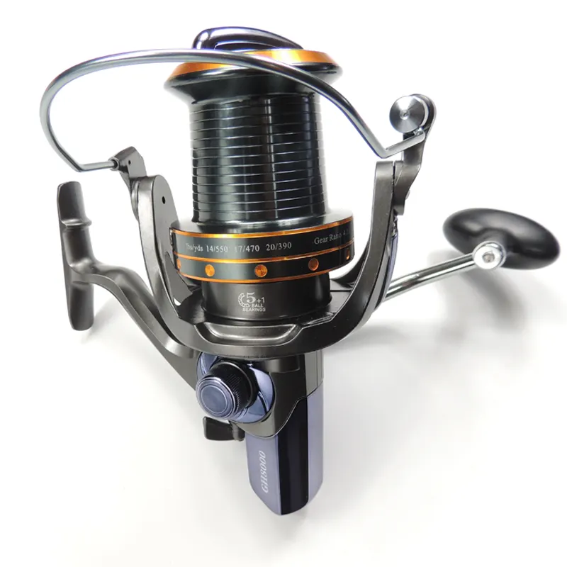 High quality 5.2:1 Speed ratio Spinning Fishing Reel With Aluminum Spool Carp Fishing Reel For freshwater