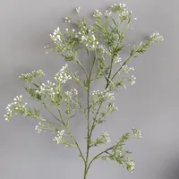 Faux 5vorken Selderij Fruit Gypsophila Kunstbloemen Bruiloft Decor Feest Bloemstuk Boeket Woonaccessoires