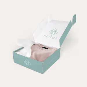 Изготовленный на заказ логотип Роскошная бумажная картонная коробка одежда и футболка коробка упаковка подарочные коробки для одежды